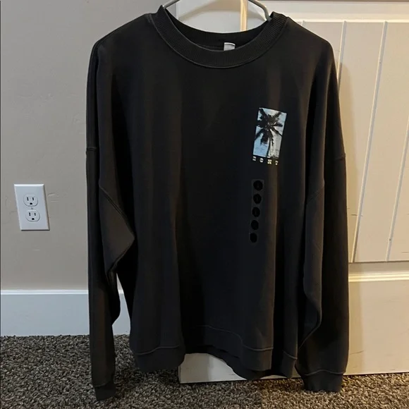 Roxy Sweatshirt with Palm Tree Graphic - Picture 1 of 4